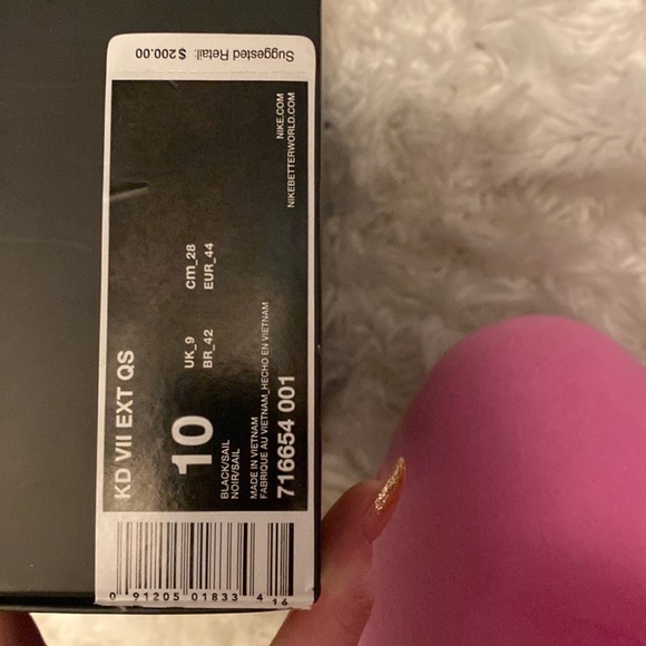 kd vii ext qs black/sail brand new with box. Valued at 323. SALE only for today! - Picture 5 of 10